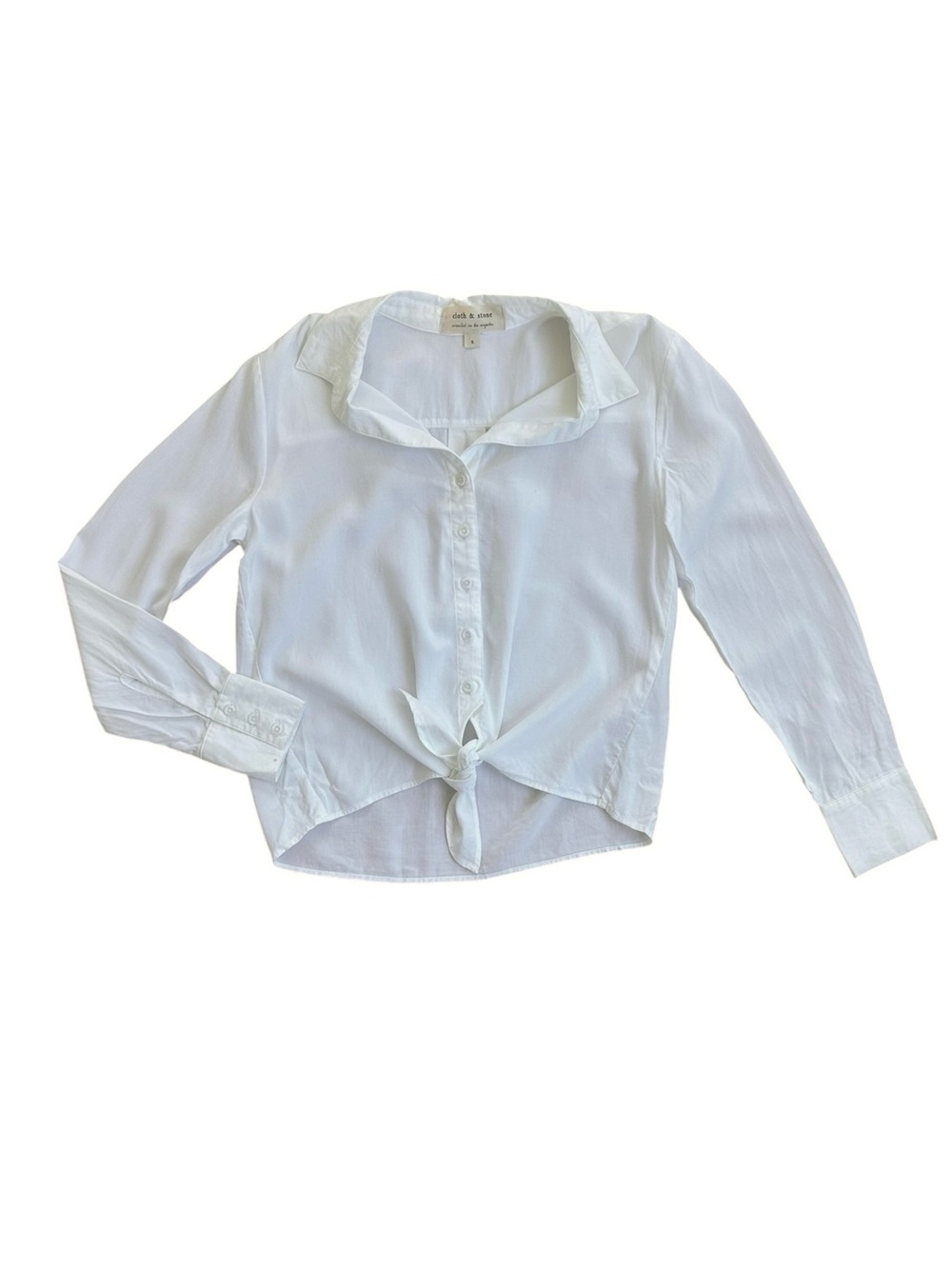 Cloth & Stone White Button Up Top